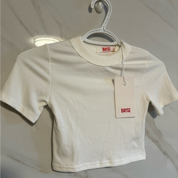 Cropped rib tee - Picture 3 of 3